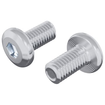 Vidaxl Zaklepni vijak Enobarvno 2 szt. srebrna M6 x 12 mm Jeklo