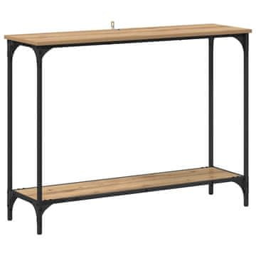 Vidaxl Konzolna miza artisan hrast 101 x 30.5 x 75 cm Konstruiran les