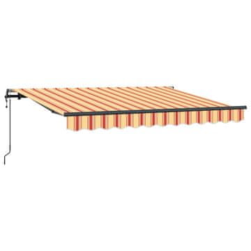 Vidaxl Retraktilna tenda Rumena 350 x 200 cm blago