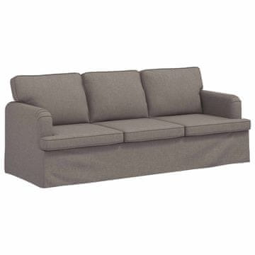 Vidaxl Kavč Taupe 201 x 80 x 85 cm blago