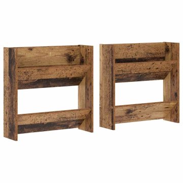 Vidaxl Omara za čevlje 2 szt. Star les 60 x 18 x 60 cm Konstruiran les