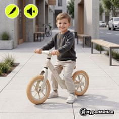 HyperMotion Otroški poganjalec 12 palcev iz magnezijeve zlitine - nosilnost 30 kg, nastavljivo sedišče 34–44 cm, kolesa iz PU, za otroke od 2 let