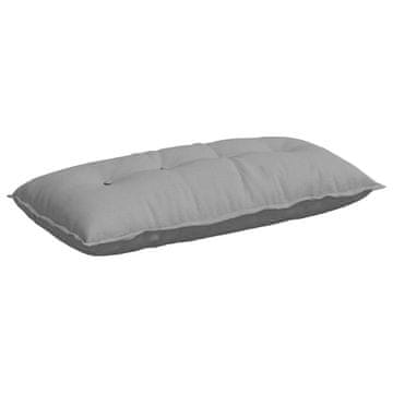 Vidaxl Poglavni vzglavnik Oblačno siva 100 x 19 x 50 cm blago
