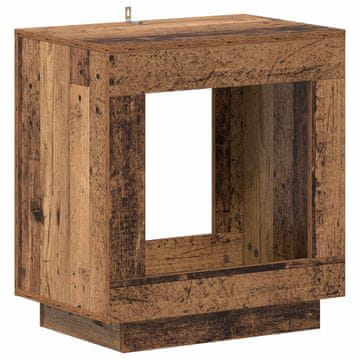 Vidaxl Stranska miza Star les 60 x 40 x 65 cm Inženirski les
