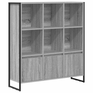 Vidaxl Knjigovni omar 2 szt. Siva Sonoma 99,5 x 30 x 108 cm