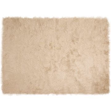 Vidaxl Preproga iz umetnega ovčjega krzna TAFALLA Bež 160 x 230 cm