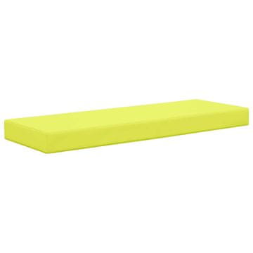 Vidaxl Zunanja sedežna blazina Zelena 111,5 x 40 x 8 cm 100% poliester