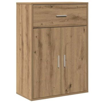 Vidaxl Strani šal Umetni hrast 60 x 30 x 84 cm Konstruiran les