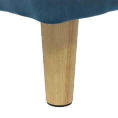 Vidaxl Ottoman s shranjevanjem Modra 60 x 60 x 45 cm Žamet
