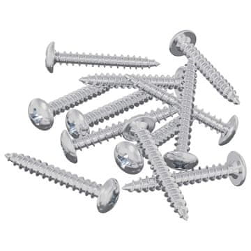Vidaxl Leseni vijaki 12 szt. srebrna M4 x 28 mm Jeklo