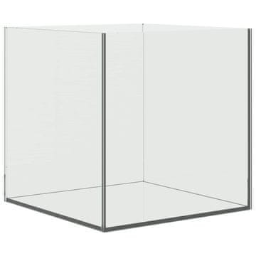 Vidaxl Akvarij s shranjevanjem Transparentno 30 x 30 x 30 cm Steklo