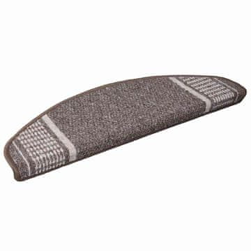 Vidaxl Samolepilni stopniščni tepihi 15 kos 65 x 21 x 4 cm Non-Slip
