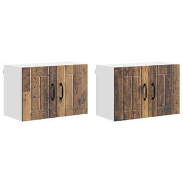 Vidaxl Omarica na steni LUCCA 2 szt. Star les 60 x 31 x 40 cm