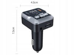 Verkgroup Avto bluetooth 5.3 FM oddajnik 2x USB LCD 12-24V SD