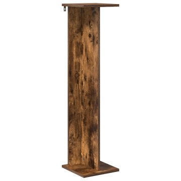 Vidaxl Stojalo za rastline Dimljen hrast 25 x 25,5 x 100,5 cm