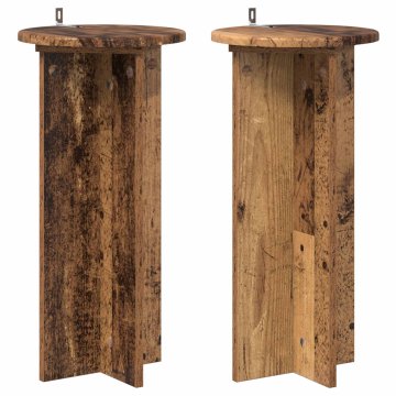 Vidaxl Stojalo za rastline 2 kos Star les 29,5 x 29,5 x 60 cm