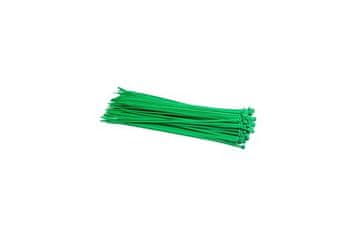 Ostatní Vezalni trakovi Euro Tools V24019 Cable ties, 120 x 2.5 mm, 100 pcs, green