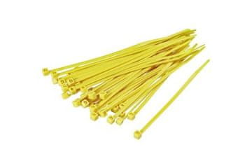 Ostatní Vezalni trakovi Euro Tools V24020 Cable ties, 120 x 2.5 mm, 100 pcs, yellow