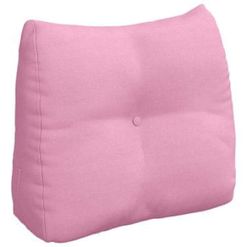 Vidaxl Poglavni vzglavnik Roza 60 x 24 x 50 cm blago