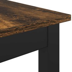 Vidaxl klop Dimni hrast 110 x 35 x 45 cm Konstruiran les