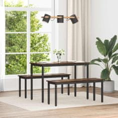 Vidaxl klop Dimni hrast 110 x 35 x 45 cm Konstruiran les