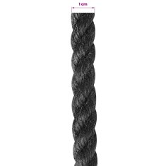 Vidaxl Vrv iz jute 100 mm 250 m Črna 100% Tossa jute