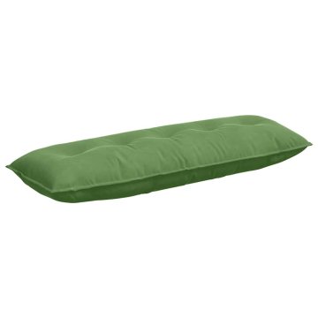 Vidaxl Poglavni vzglavnik Svetlo zelena 140 x 50 cm Žametna tkanina
