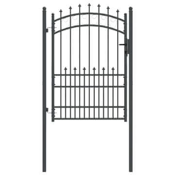 Vidaxl Vrata ograje s bodicami EMMEN 170 x 100 cm