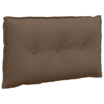 Vidaxl Poglavni vzglavnik Rjava 80 x 19 x 50 cm blago