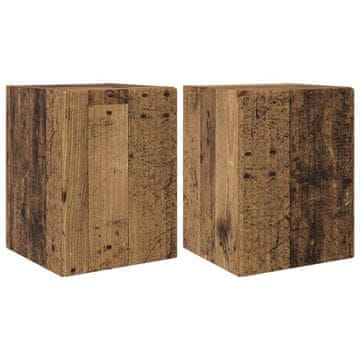 Vidaxl TV stenska omara 2 szt. Star les 30 x 31 x 40 cm Konstruiran les