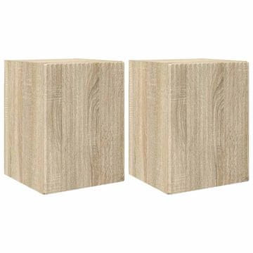 Vidaxl TV stenska omara 2 szt. Sonoma 30 x 31 x 40 cm Konstruiran les