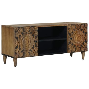 Vidaxl TV omarica Rjava 105 x 33 x 46 cm Masiven les manga