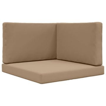 Vidaxl Zunanja blazina za kavč 3 szt. Taupe Poliester