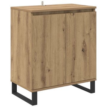 Vidaxl Strani šal Umetni hrast 60 x 35 x 70 cm Konstruiran les