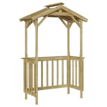 Vidaxl Lopa za žar 133,5 x 63 x 200 cm Impregnirana borovina