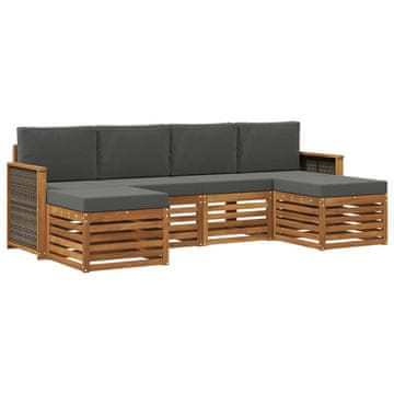 Vidaxl Sedežne garniture Masiven les akacije