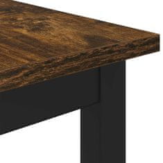 Vidaxl Jedilne mize 60 x 60 x 75 cm Inženirski les Dimljen hrast