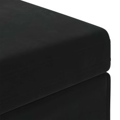 Vidaxl Stolica Črna 41 x 41 x 40 cm Samet in Umetno Leseno