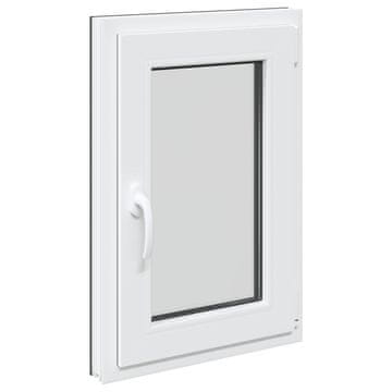 Vidaxl Okno za klet RISOR 50 x 75 cm PVC in steklo Antracit