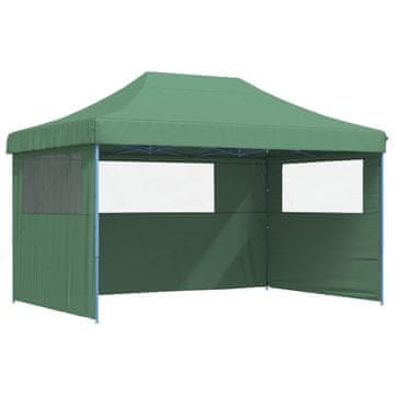 Vidaxl Zabavni šotor Zelena 292 x 440 x 315 cm Oxford tkanina