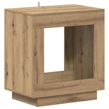 Vidaxl Stranska miza Artisan hrast 60 x 40 x 65 cm Inženirski les