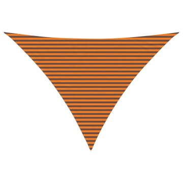 Vidaxl Sončno platno Oranžna in Rjava 5 x 5 x 6 m