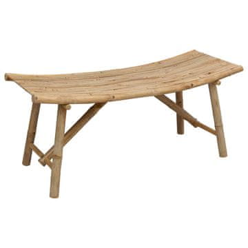 Vidaxl Vrtna klop Naravna 110 x 45 x 50 cm Bambus
