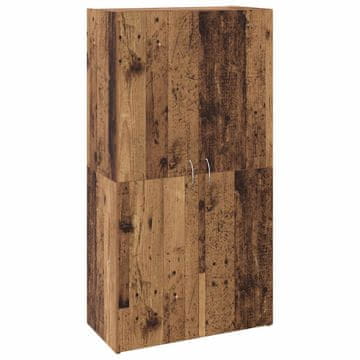Vidaxl Pisarniška omara s polico Črna Orehovina 60 x 32 x 115 cm