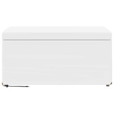 Vidaxl Stolica Bela 81 x 41 x 40 cm Umetno Usnje in Umetno Leseno