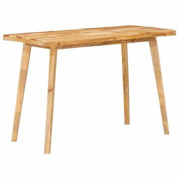 Vidaxl Jedilna miza 110 x 55 x 75 cm Masiven les manga Naravna