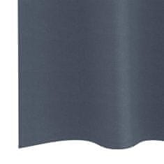 Vidaxl Zavese za zatemnitev z obroči 2 szt. Antracit 175 x 140 cm