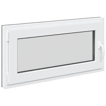 Vidaxl Okno za klet RISOR 100 x 50 cm PVC in steklo Antracit