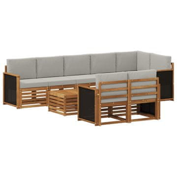 Vidaxl Sedežne garniture Masiven les akacije