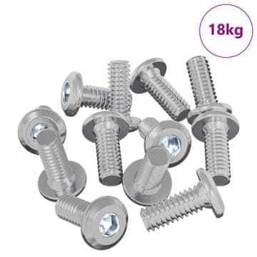 Vidaxl Vijak za zaklep glave 3600 szt. srebrna Jeklo